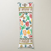 Kleurrijke Aztec Patterned Lichaamskussen (Voorkant Verticaal)