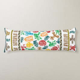 Kleurrijke Aztec Patterned Lichaamskussen