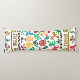 Kleurrijke Aztec Patterned Lichaamskussen