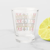 Kleurrijke Azteekse kunst & symbolen Shot Glas (Achterkant)