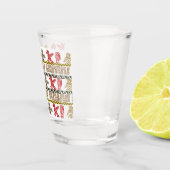 Kleurrijke Azteekse kunst & symbolen Shot Glas (Rechts)