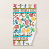 Kleurrijke Azteekse Patroon Handdoek (Handdoek)
