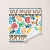 Kleurrijke Azteekse Patroon Handdoek (Wasdoekje)