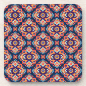 Kleurrijke Azteekse Patroon Onderzetters - Set van (Voorkant)