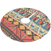 Kleurrijke Azteken: vogels, bloemen patroon. Kerstboom Rok (Gekanteld)