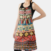 Kleurrijke Azteken: vogels, bloemen patroon. Schort (Insitu)