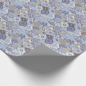 Kleurrijke Azulejos tegels: handgetekend patroon. Cadeaupapier (Hoek)