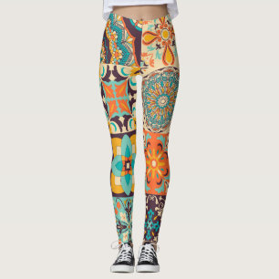 Kleurrijke Azulejos Traditionele Tegels Set Leggings