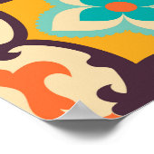 Kleurrijke Azulejos Traditionele Tegels Set Poster (Hoek)