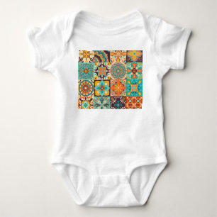 Kleurrijke Azulejos Traditionele Tegels Set Romper