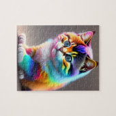 Kleurrijke Baby Cat Legpuzzel (Horizontaal)