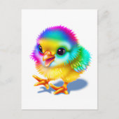 Kleurrijke Baby Chicken Briefkaart (Voorkant)