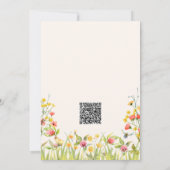 Kleurrijke Baby in Bloom Wildflower Baby shower Kaart (Achterkant)