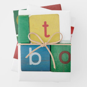 Kleurrijke baby inpakpapier vel