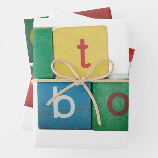 Kleurrijke baby inpakpapier vel (In situ)