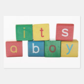 Kleurrijke baby inpakpapier vel (Voorkant)