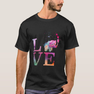 Kleurrijke Baby Olifant Appreciation Day Love He K T-shirt