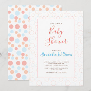 Kleurrijke Baby Shower Geslacht Neutraal Eenvoudig Kaart