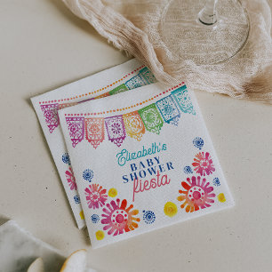 Kleurrijke Baby Shower Mexicaanse Fiesta Baby Show Servet