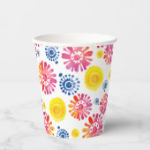 Kleurrijke Baby shower Mexicaanse Fiesta Papieren Bekers (Voorkant)