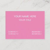 Kleurrijke Baby-voetafdruk Visitekaartje (Achterkant)