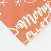 Kleurrijke baby's eerste kerstfoto fleece deken (Hoek)