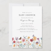 Kleurrijke babyshower uitnodiging (Voorkant)
