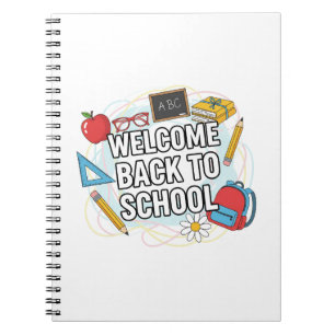Kleurrijke Back to School illustratie Notitieboek