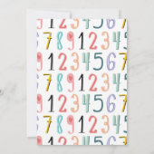 Kleurrijke Back to School Party Moderne tekst Kaart (Achterkant)