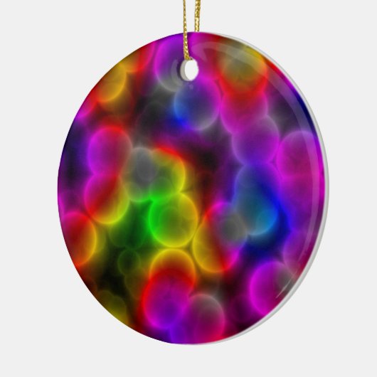 Kleurrijke bacteriën keramisch ornament (Links)