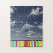 Kleurrijke badhutten Puzzle Legpuzzel (Verticaal)