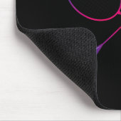 Kleurrijke Badminton Shuttle met Shuttle Racket Muismat (Hoek)