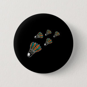 Kleurrijke badminton shuttle voor badminton speler ronde button 5,7 cm
