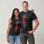 Kleurrijke Badminton Speler _ Shuttle Racket _ Bad T-shirt (Unisex)