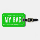 Kleurrijke bagagelabels | Kleuren aanpassen (Voorkant horizontaal)