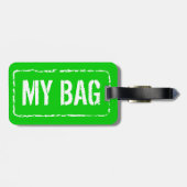 Kleurrijke bagagelabels | Kleuren aanpassen (Achterkant horizontaal)