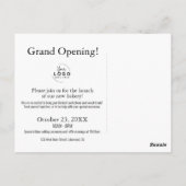 Kleurrijke bakkerij briefkaart (Achterkant)