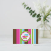 Kleurrijke Bakkerij Macaroons Klantenloyaliteit Ka Klantenkaartje (Staand voorkant)