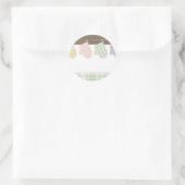 kleurrijke bakovenwanten cadeautje label sticker (Tas)