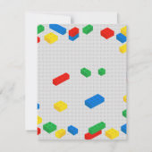 Kleurrijke Bakstenen Bouwblokken voor Kinderen  Notitiekaartje (Achterkant)