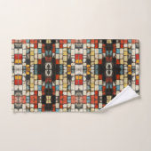 Kleurrijke bakstenen muur bad handdoek (Handdoek)