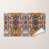 Kleurrijke bakstenen muur bad handdoek (Handdoek)