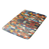 Kleurrijke bakstenen muur badmat (Gekanteld)
