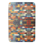 Kleurrijke bakstenen muur badmat (Voorkant Verticaal)
