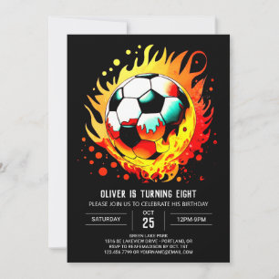 Kleurrijke bal online voetbal verjaardag kaart