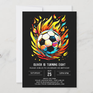 Kleurrijke Bal Printable Voetbal Verjaardag Kaart