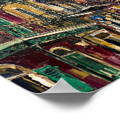 Kleurrijke Balkonposter Luxe Abstracte Olieverfsch Poster (Hoek)
