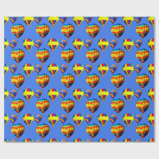 Kleurrijke ballon festival collage 2 cadeaupapier