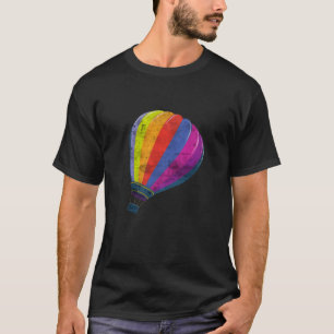 Kleurrijke ballon, ontwerp, luchtballon, Festi T-shirt