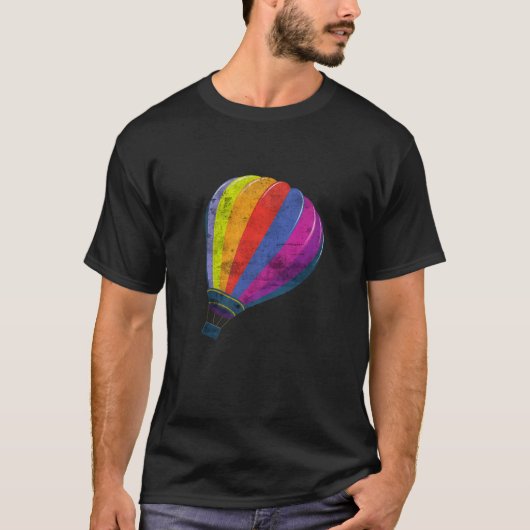 Kleurrijke ballon, ontwerp, luchtballon, Festi T-shirt (Voorkant)